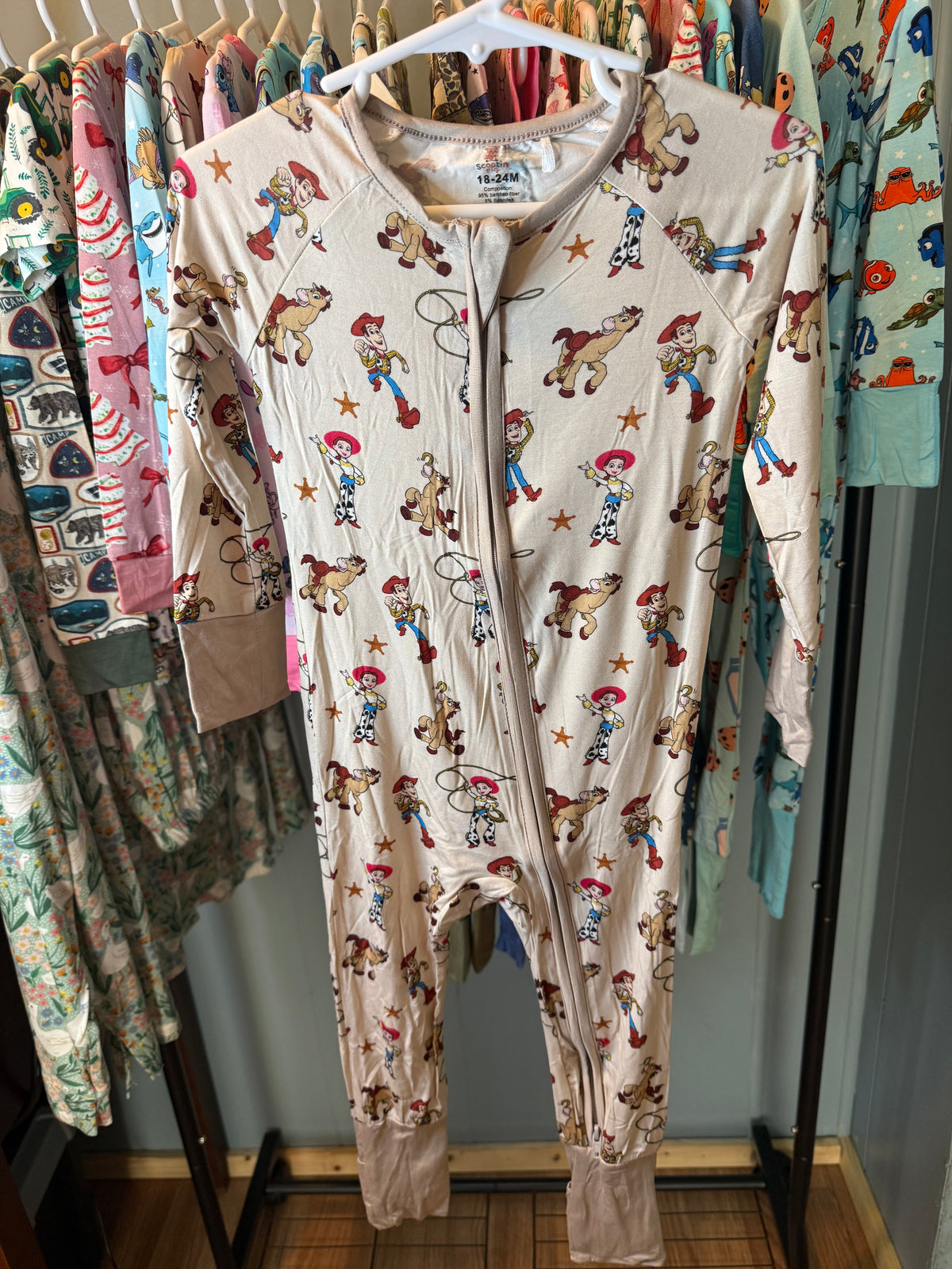 Tan Toy Story Onesie