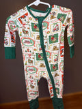 Christmas Farm Animal Patchwork Onesie