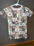 Camo Patchwork shorts and short sleeve two piece set