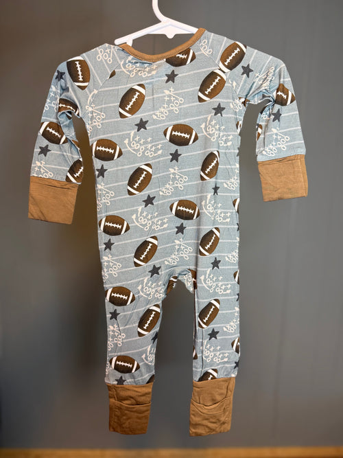 Blue Football Onesie