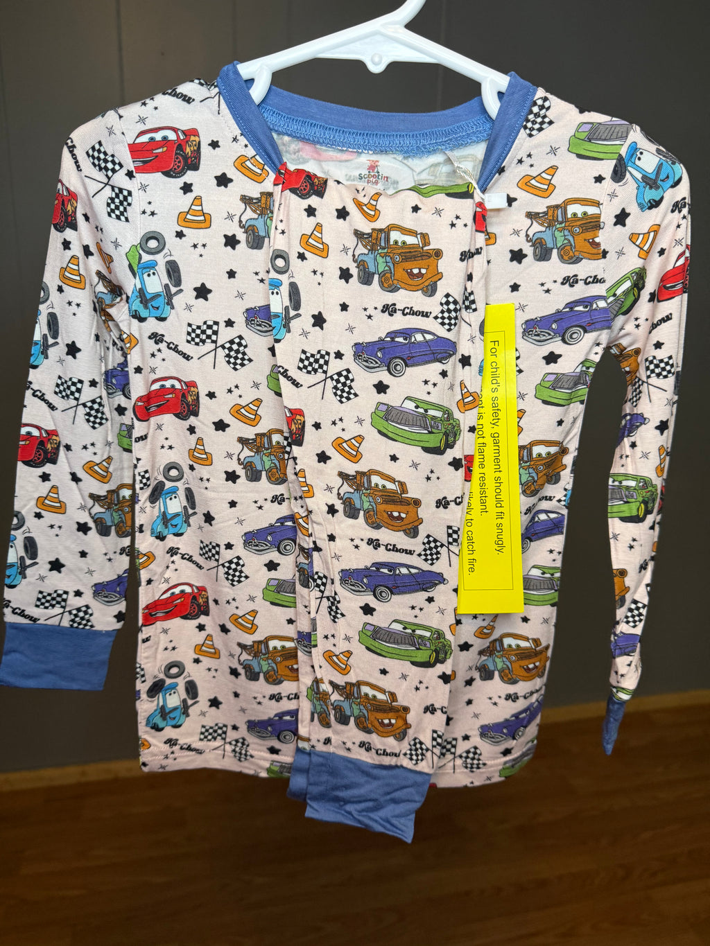 Blue Cars Two Piece Set