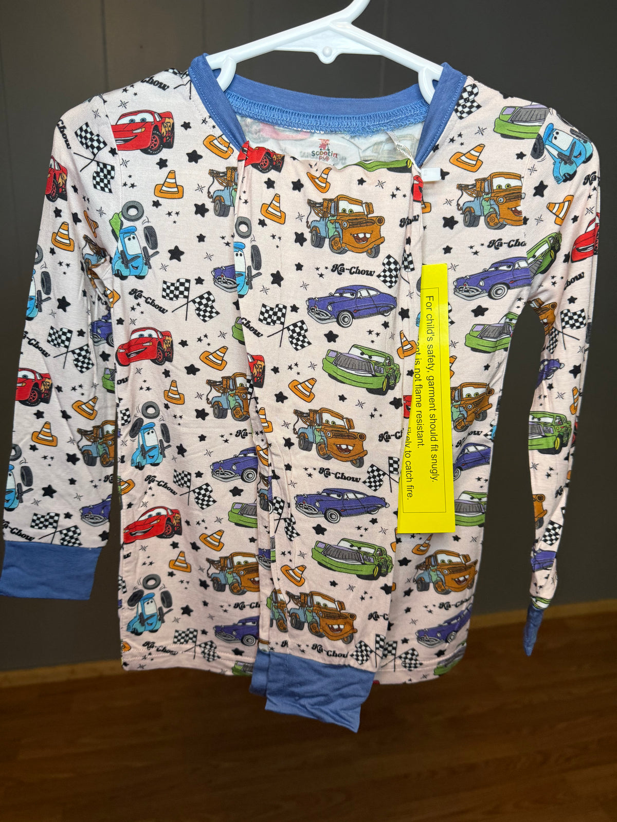 Blue Cars Two Piece Set